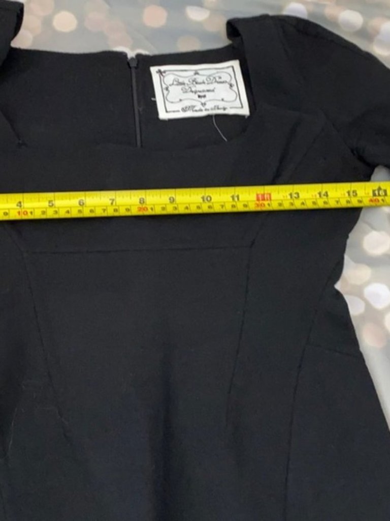 New Dsquared Wool Blend Square Neck Fitted Long Sleeve Structured Mini Dress — image 3 of 6